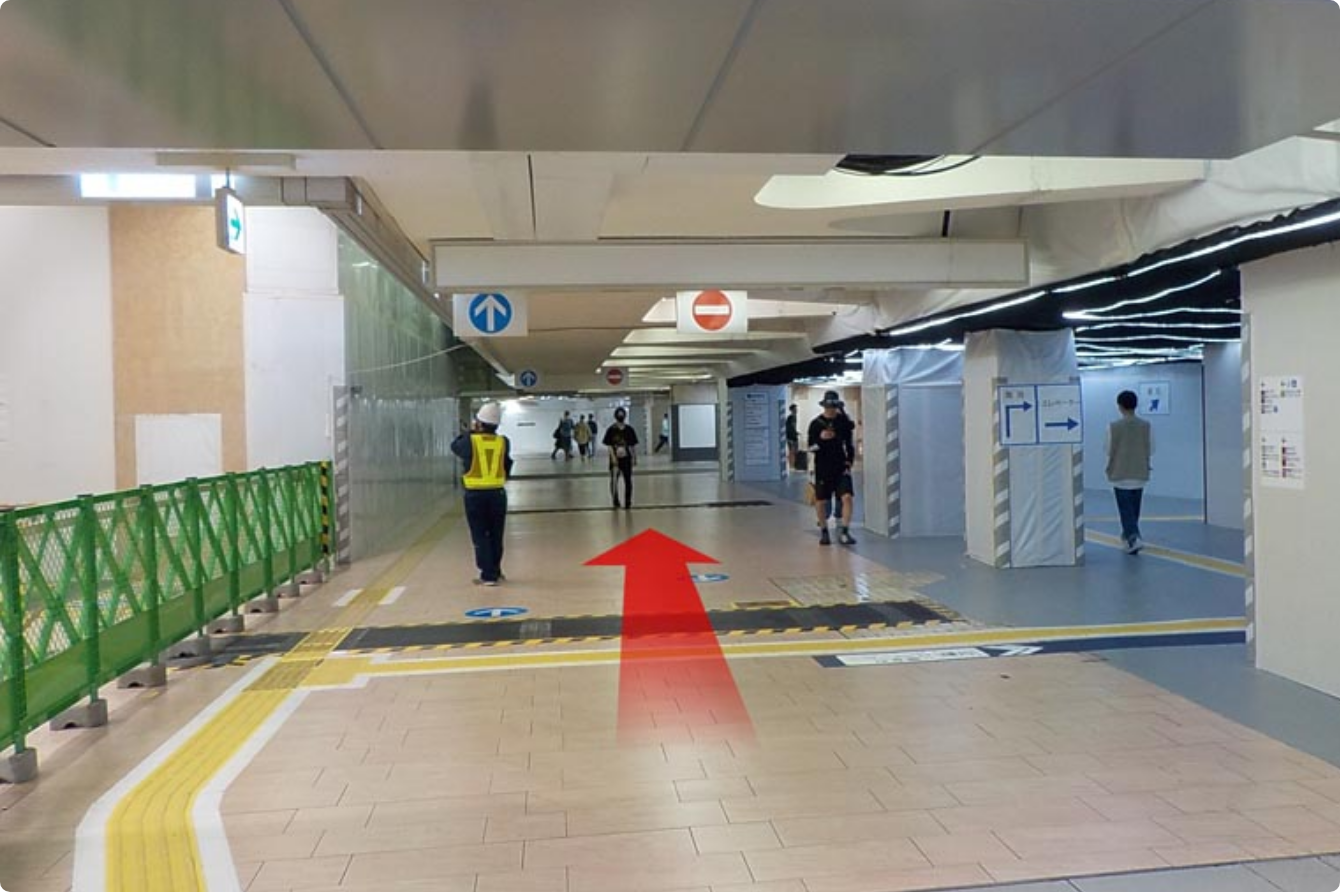 新宿駅からの案内図❶