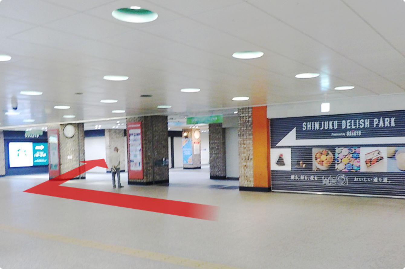 新宿駅からの案内図❷