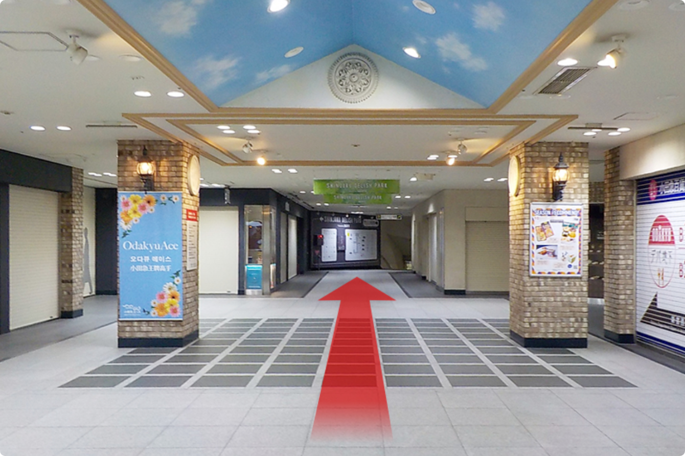 新宿駅からの案内図❸