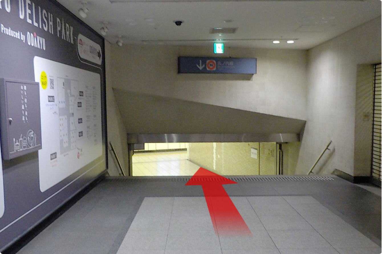 新宿駅からの案内図❹