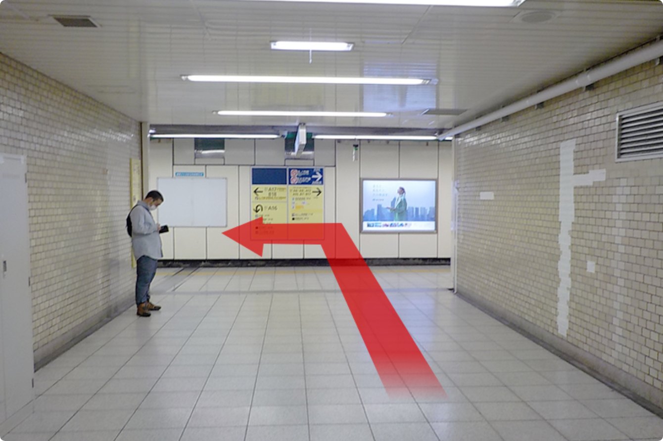 新宿駅からの案内図❺